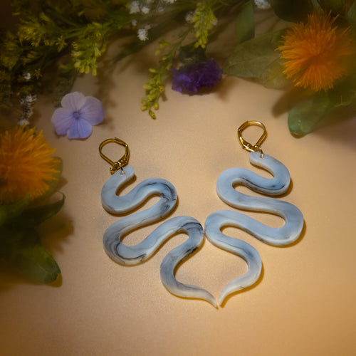 Marbled Snake Earrings