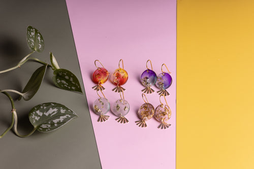 Fan Drop Earrings