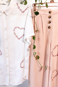 Chained hearts palazzo pants