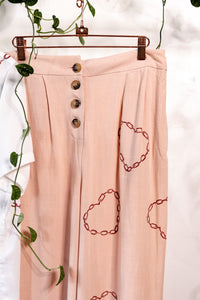 Chained hearts palazzo pants