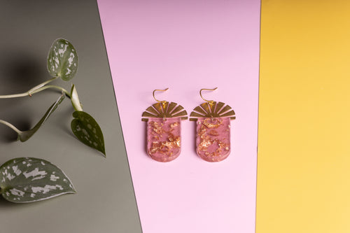 Rose Gold Sunset Earrings