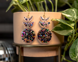 Confetti Moon Phase Earrings
