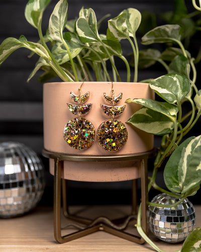 Disco Moon Phase Earrings